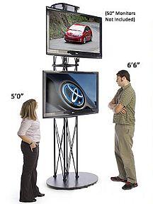 美推出新款双数字标牌显示器支架,信息显示系统,多媒体信息发布系统,数字标牌,数字告示,digital signage 美推出新款双数字标牌显示器支架,信息显示系统,多媒体信息发布系统,数字标牌,数字告示,digital signage